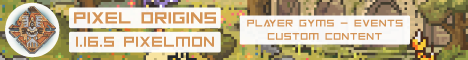 banner for Pixelmon Origins server