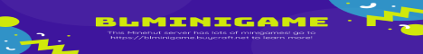 banner for BLminigame Minecraft server
