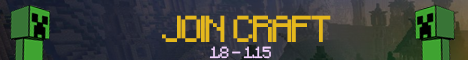 banner for JoinCraft server