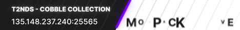 banner for T2NDS - Cobble Collection server