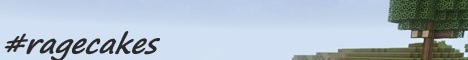 banner for #ragecakes HARD Survival server