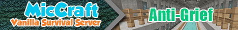 banner for Miccraft | Lag Free Vanilla Server server