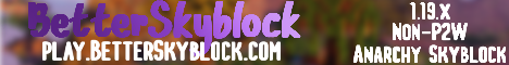 banner for Better Skyblock server