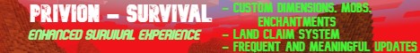 banner for Privion - Survival server