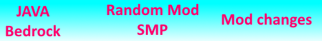 banner for Random Mod SMP server