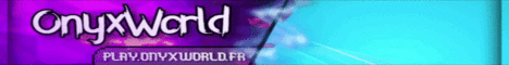 banner for OnyxWorld server