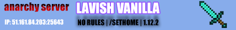 banner for Lavish Vanilla server