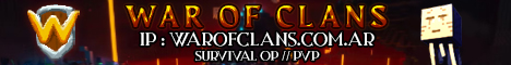 banner for warofclans server