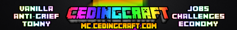 banner for CedingCraft server