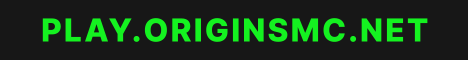 banner for OriginsMC SMP server