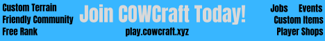 banner for CowCraft server