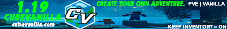 banner for CubeVanilla server
