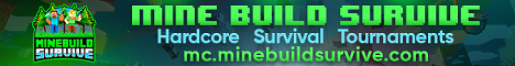 banner for Mine Build Survive server
