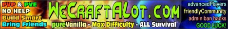 banner for WeCraftALot.com server