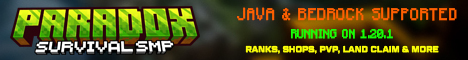 banner for Paradox SMP server