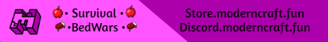 banner for ModernCraft Network server