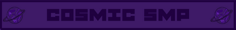 banner for CosmicSMP server