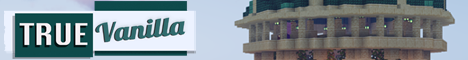 banner for True Vanilla server