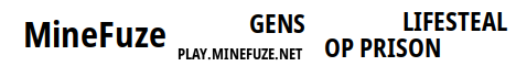 banner for MineFuze server