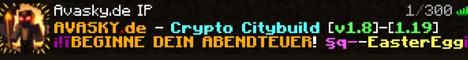 banner for Avasky Citybuild server