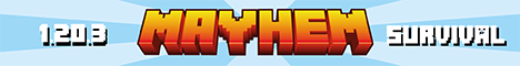 banner for MayhemCraft server