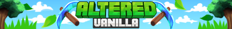 banner for Altered Vanilla server