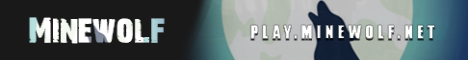 banner for MINEWOLF server