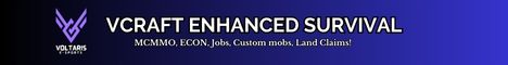 banner for VCraft Ehannced survival server
