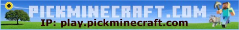 banner for Pickminecraft server