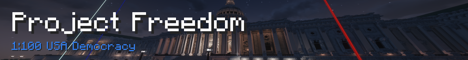 banner for Project Freedom server