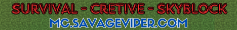 banner for SavageViper - Minecraft server