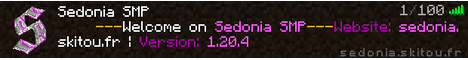 banner for SedoniaSMP server