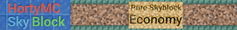 banner for HortyMC Skyblock server