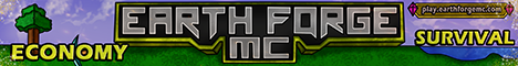 banner for EarthForgeMC server
