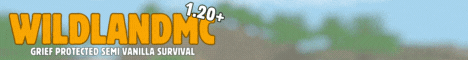 banner for WildLandMC - Java/Bedrock server