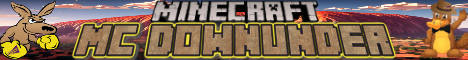 banner for MC Down Under server