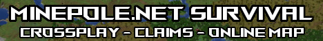 banner for Minepole.net Survival server
