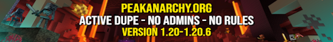 banner for Peak Anarchy server