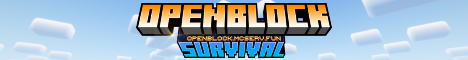 banner for OpenBlockSurvival server
