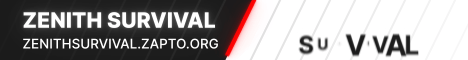 banner for Zenith Survival server