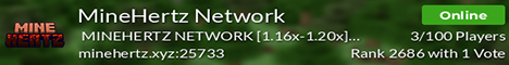 banner for MineHertz Network server