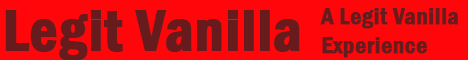 banner for LegitVanilla server