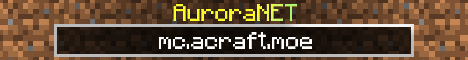 banner for AuroraCraft server