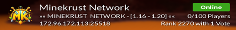 banner for Minekrust Network server