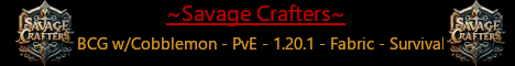banner for Savage Crafters server