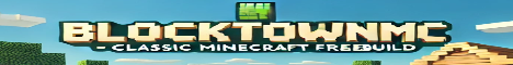 banner for BlockTown server