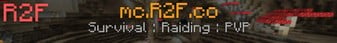 banner for R2F 1.19.4 Raiding and PVP server
