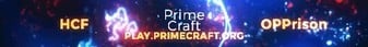 banner for PrimeCraft server