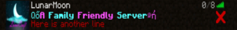 banner for LunarCraft server