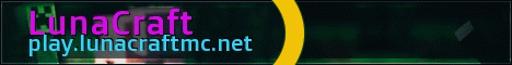 banner for LunaCraft server
